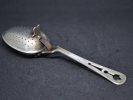 thee-ei lepel Lelie, uitgestanst uit steel, met veerklem; 37/25/53-140mm