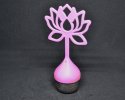 thee-ei Lotusbloem op steel; kunststof roze + rvs; �40/135mm