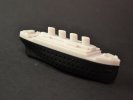 thee-ei Titanic, silicone, zwart-wit; 32/37/115mm